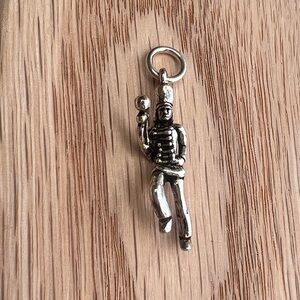 Soldier Pendant Vintage Sterling Silver 925 NOS